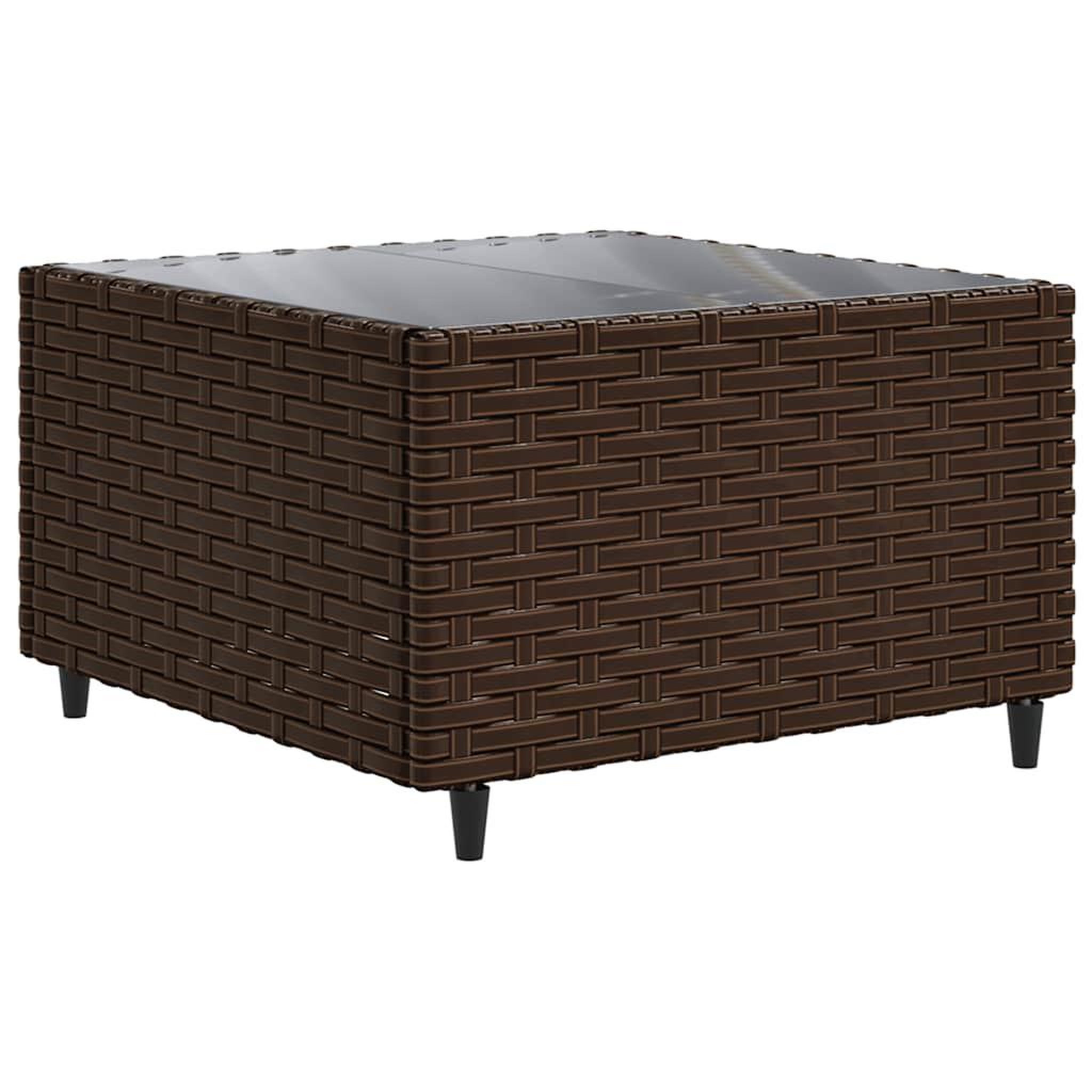 Voir la diapositive 5 : VIDAXL Salon de jardin avec coussins 7 pcs marron resine tressee