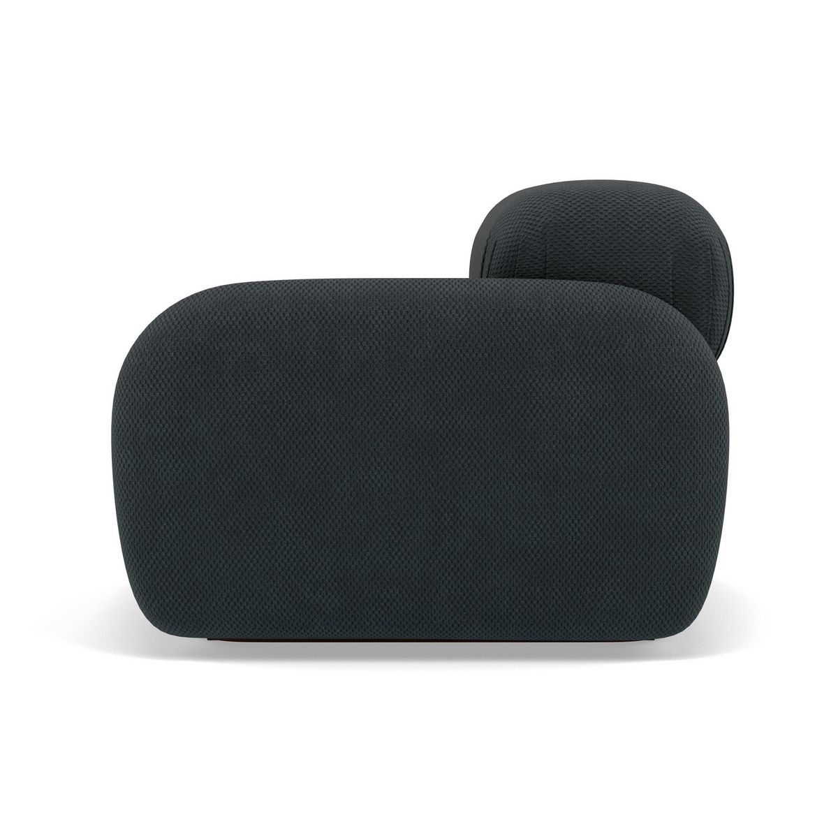 LISA DESIGN Penelope - module d'assise droit en velours texturé