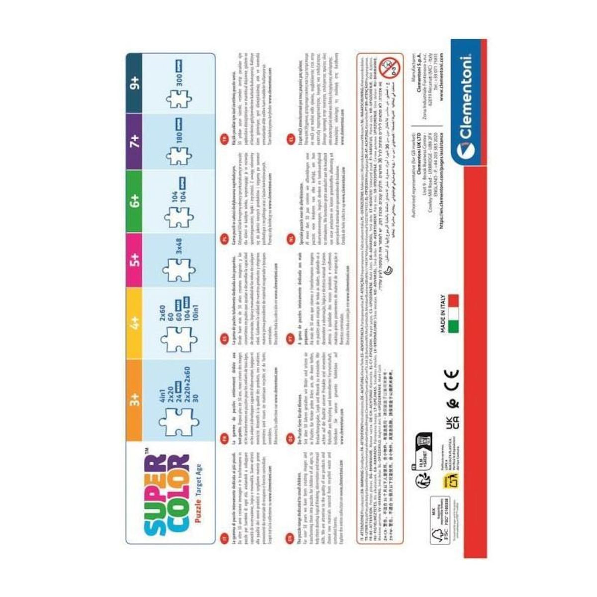 CLEMENTONI Puzzle 300 pièces L’étrange Noël de Mr Jack – Puzzle enfant/adolescent – Clementoni