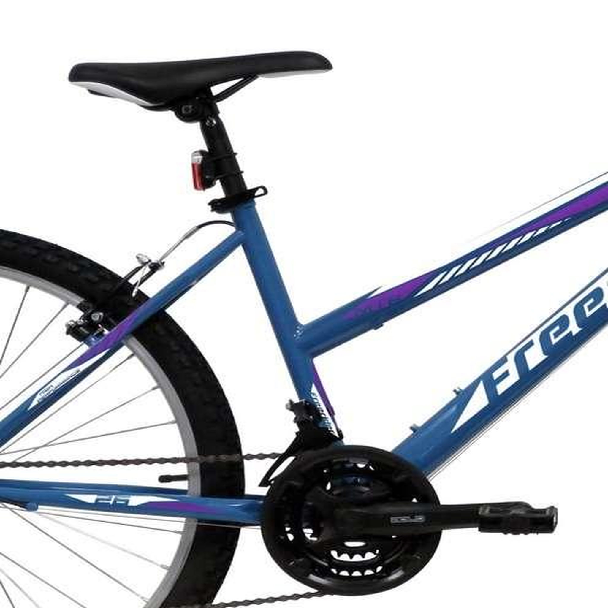 Voir la diapositive 3 : FREERIDER Vélo VTT 26'' Rigide Femme   Lulea/Freerider   avec cadre acier - 18 vitesses – Freins V-Brake et Jantes en aluminium