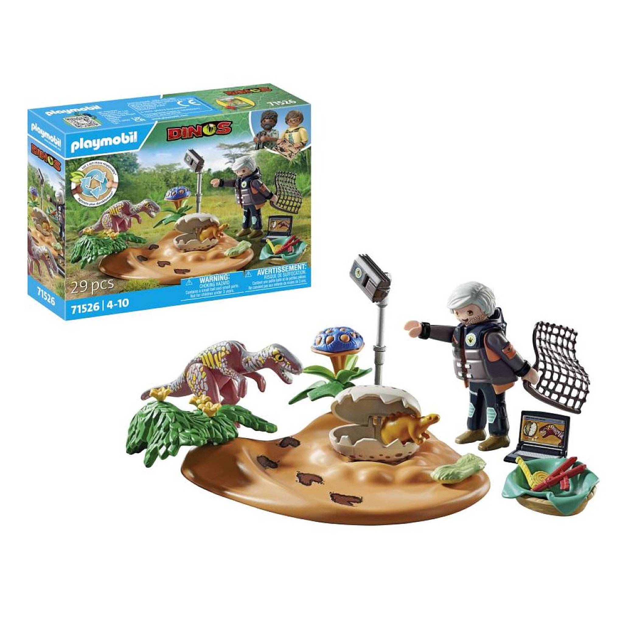 Voir la diapositive 3 : PLAYMOBIL 71526 -  - Stegosaure et voleur d œuf