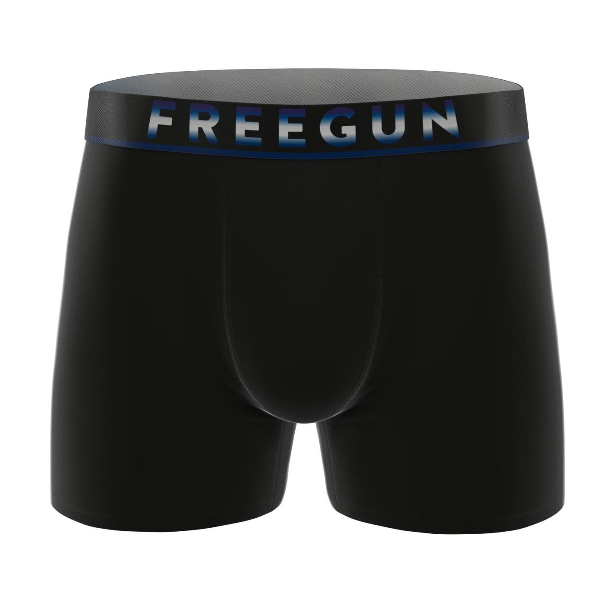 Voir la diapositive 4 : FREEGUN Lot de 4 boxers homme signature dave coolin