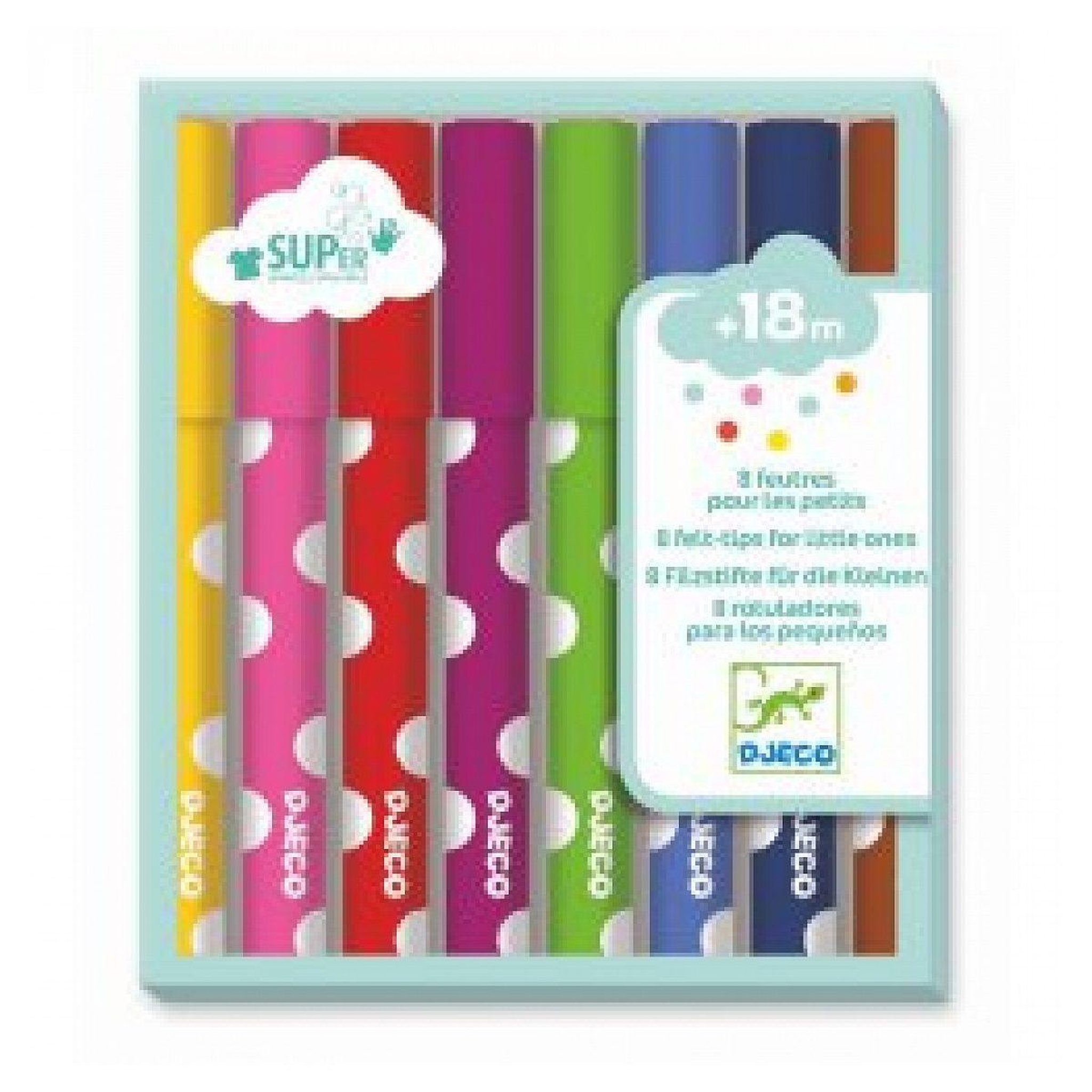 Djeco 8 feutres pour les petits