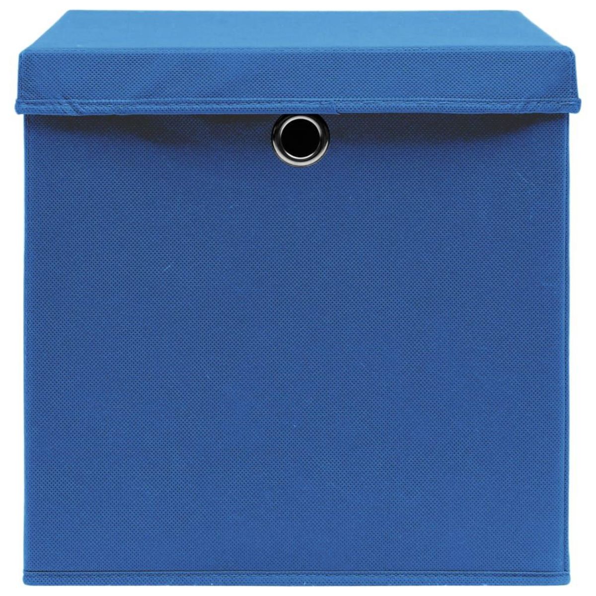 VIDAXL Boîtes de rangement avec couvercles 10 pcs 28x28x28 cm Bleu