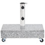 Voir la diapositive 2 : VIDAXL Socle de parasol Gris clair 45x25x8,3 cm Granite