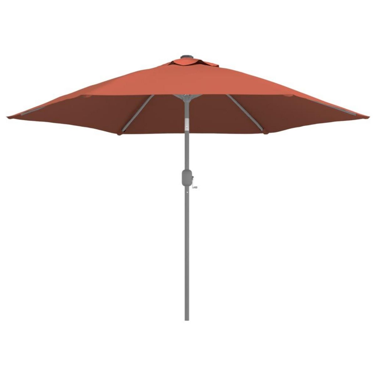 VIDAXL Tissu de remplacement de parasol d'exterieur Terre cuite 300 cm