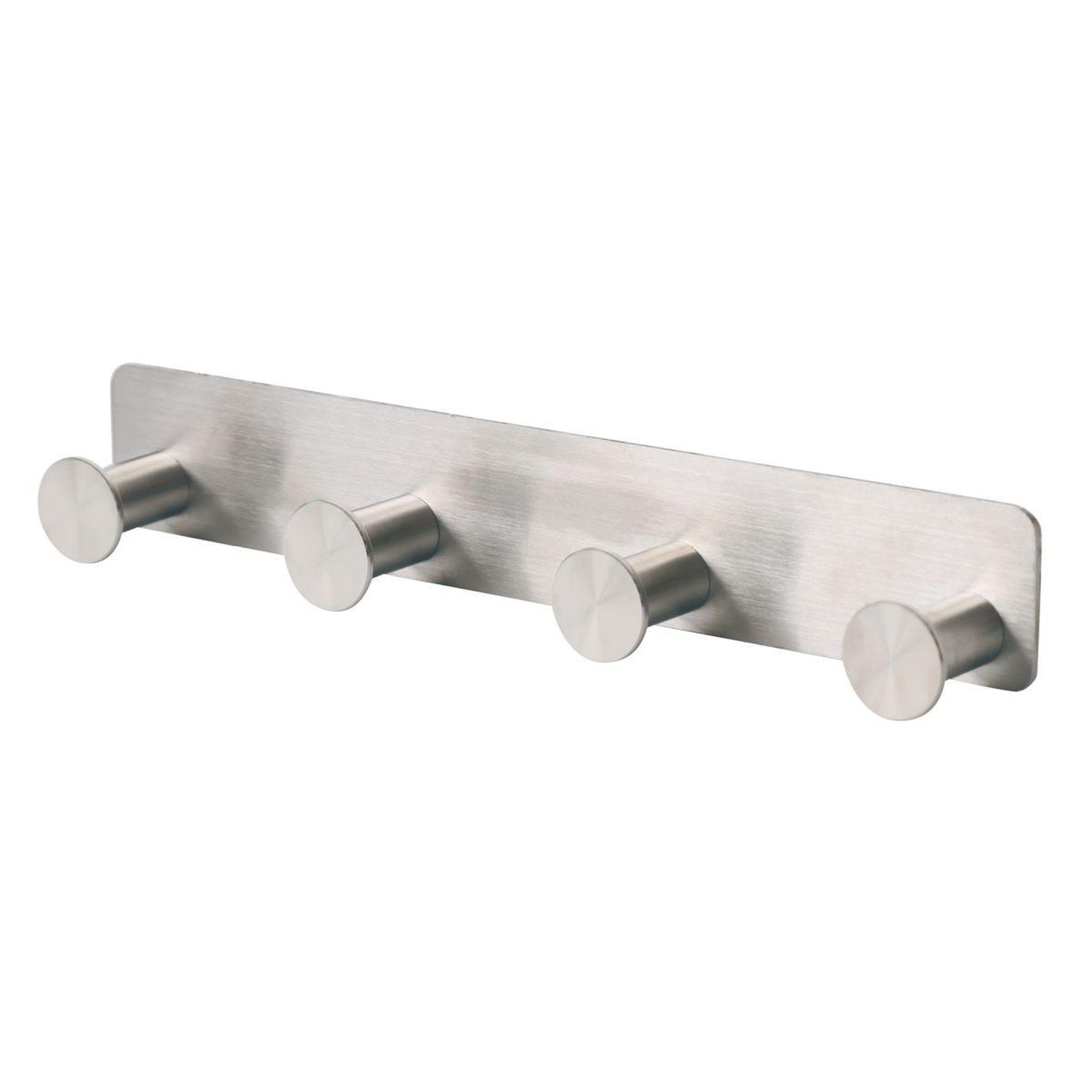 Voir la diapositive 3 : Douceur d'Intérieur Patère adhésive 4 crochets  fixeo  25cm chrome