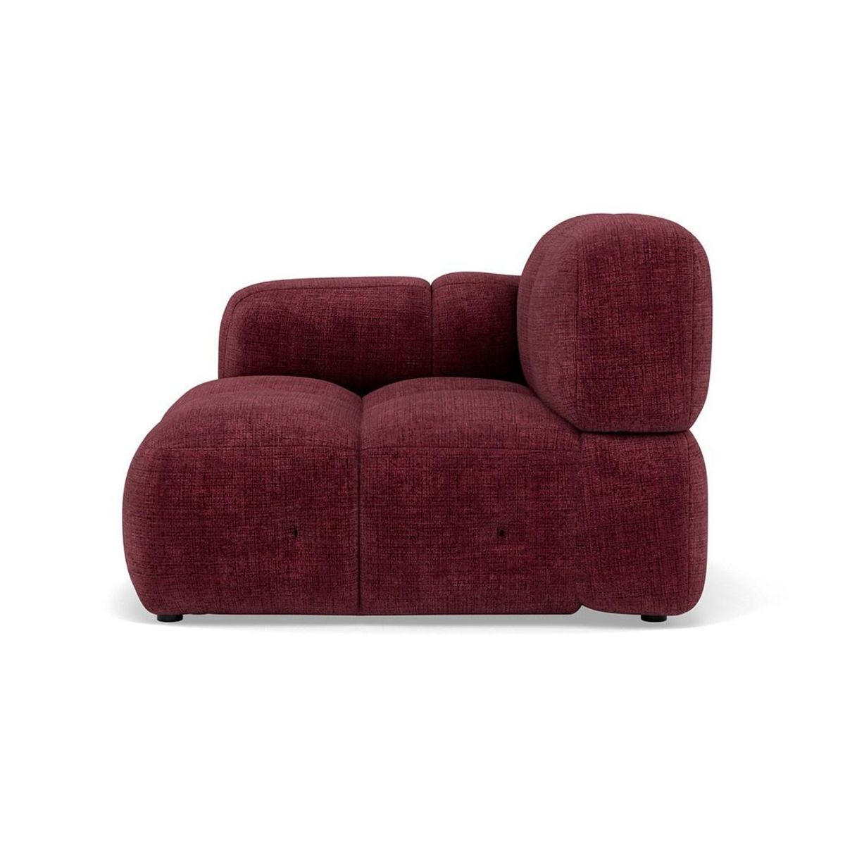 LISA DESIGN Grace - module d'assise gauche en velours texturé