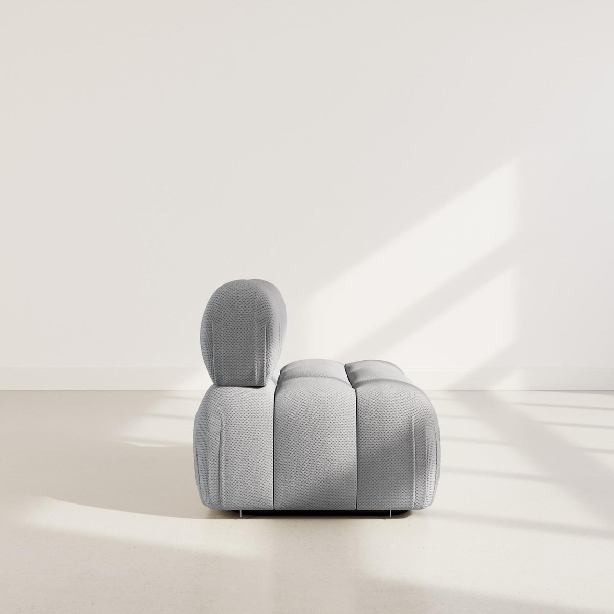 LISA DESIGN Ruby - module d'assise en velours texturé