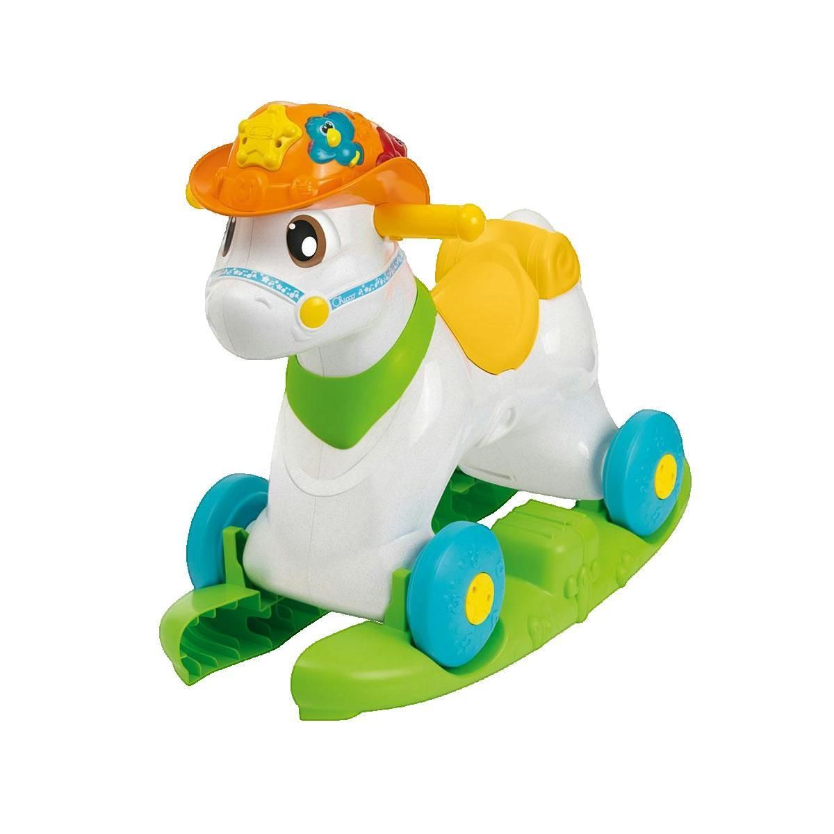 CHICCO Porteur Chicco 2 en 1 avec centre d'activités électroniques multicolore