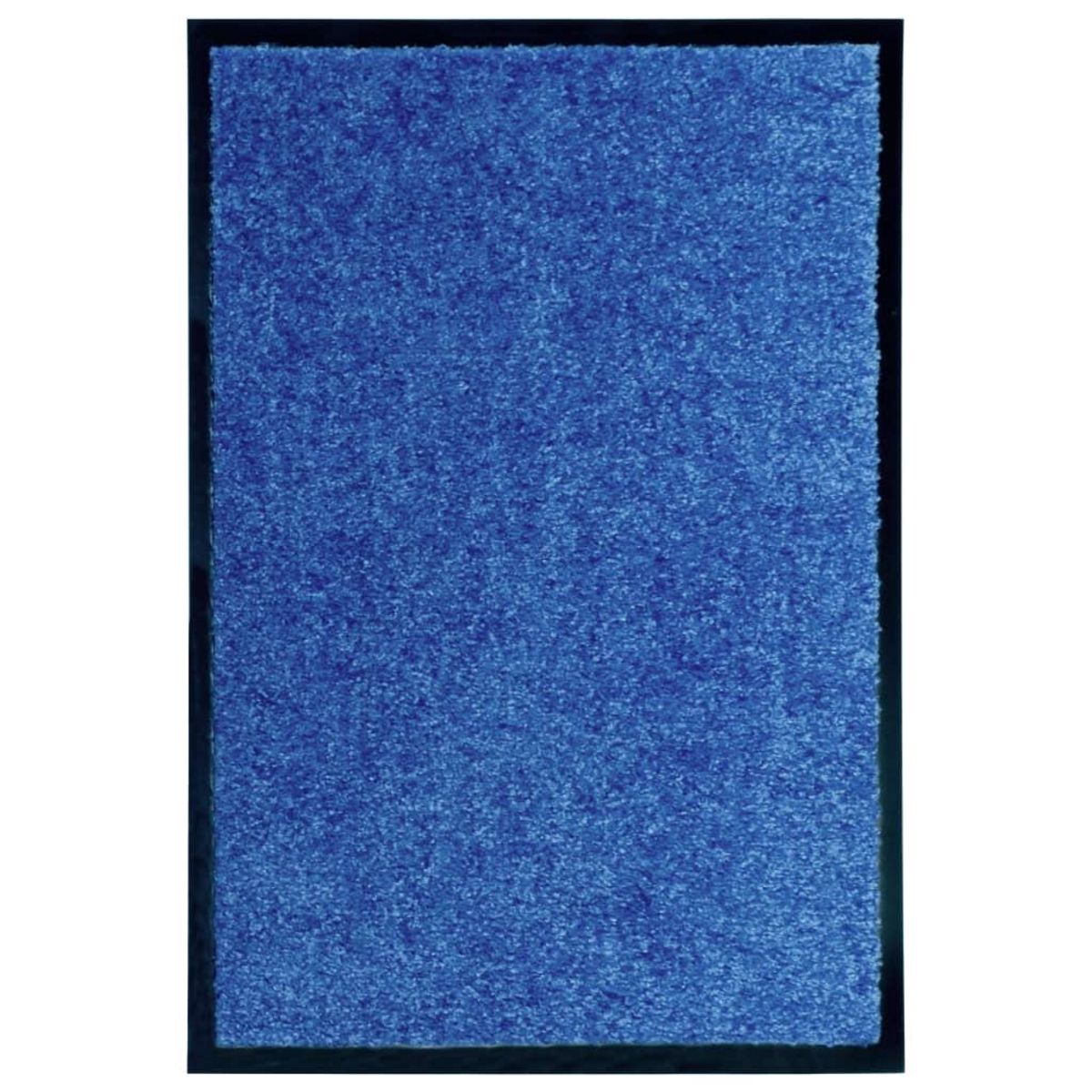 VIDAXL Paillasson lavable Bleu 40x60 cm