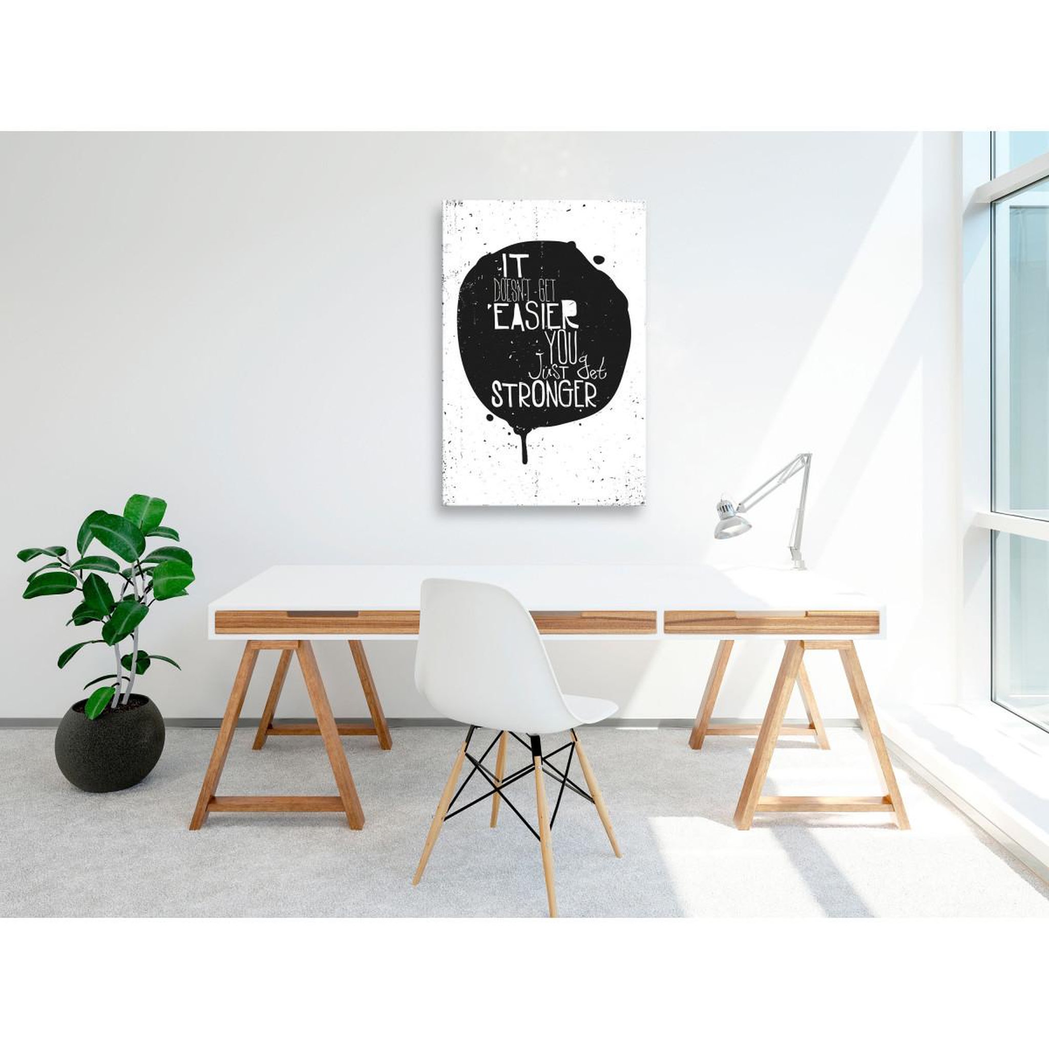Voir la diapositive 2 : Paris Prix Tableau  It Doesn't Easier You Just Get Stronger