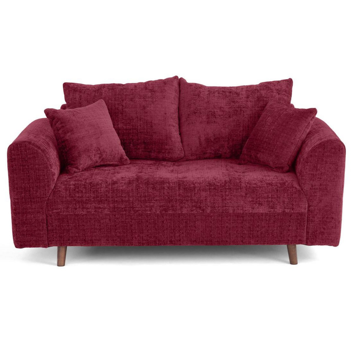 LISA DESIGN Rune - canapé droit 2 places en velours texturé