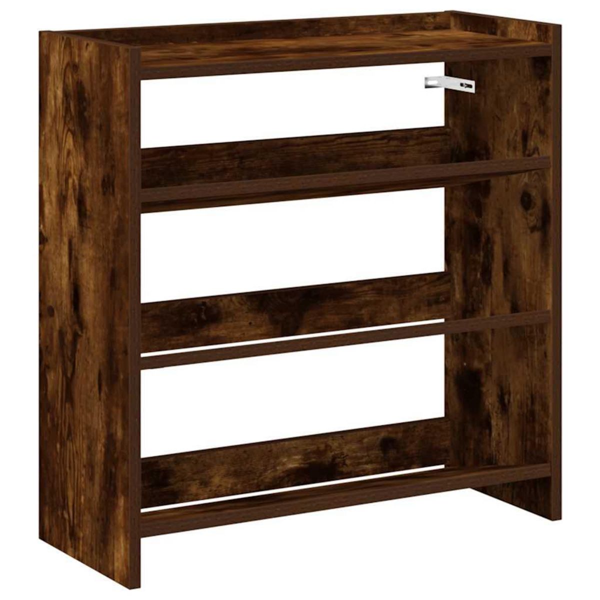 VIDAXL Etagere a chaussures chene fume 60x25x62 cm bois d'ingenierie