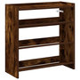 Voir la diapositive 2 : VIDAXL Etagere a chaussures chene fume 60x25x62 cm bois d'ingenierie