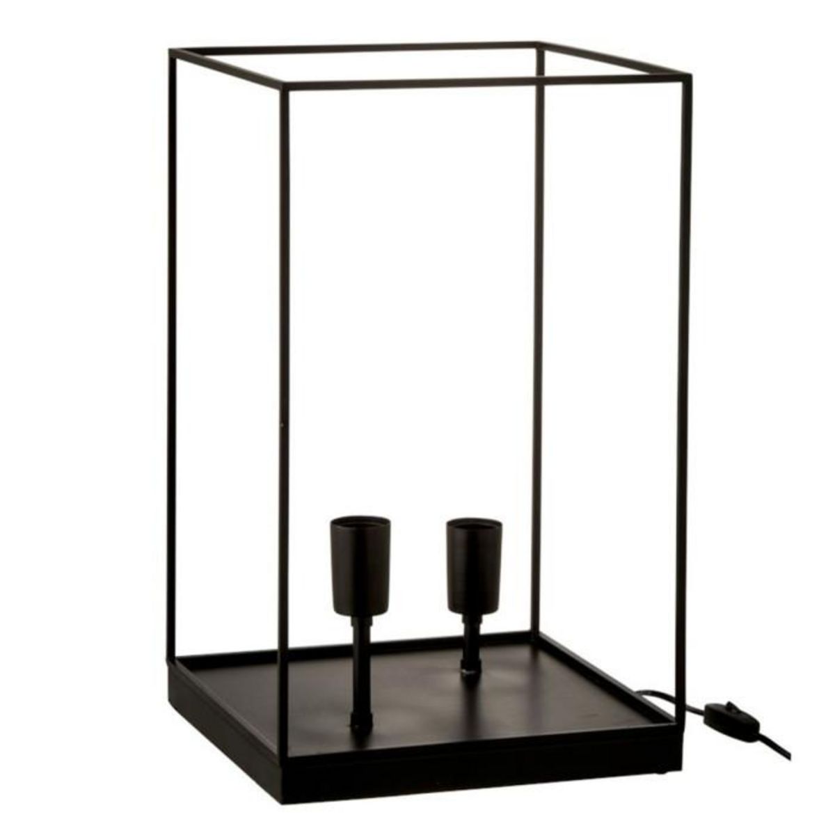 Paris Prix Lampe à Poser  Deux Ampoules  51cm Noir