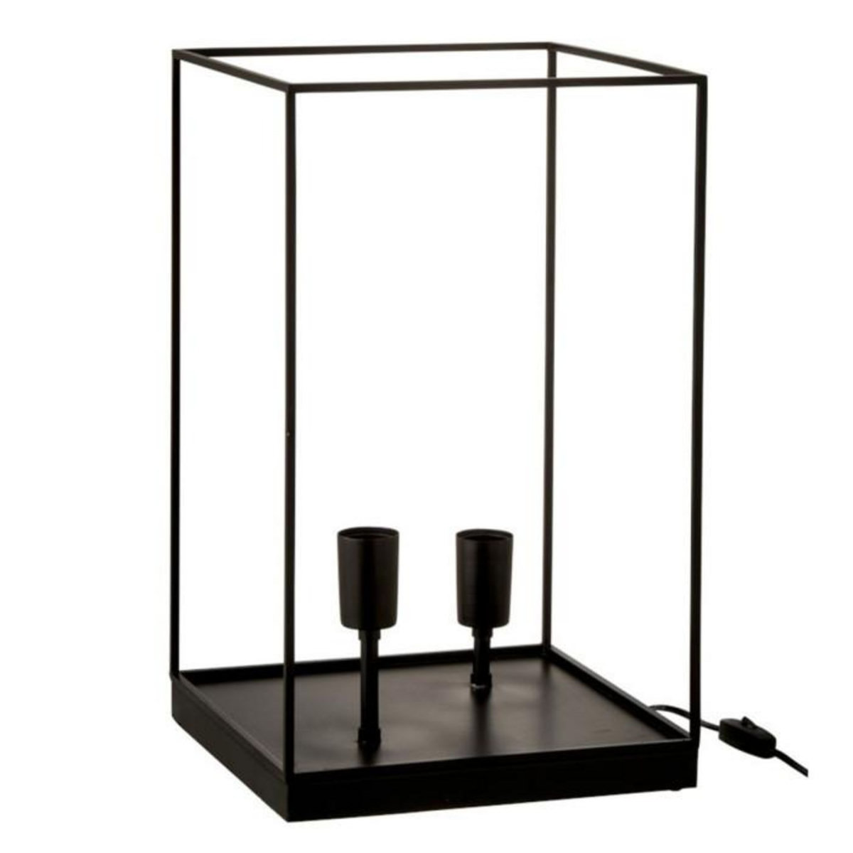 Paris Prix Lampe à Poser  Deux Ampoules  51cm Noir