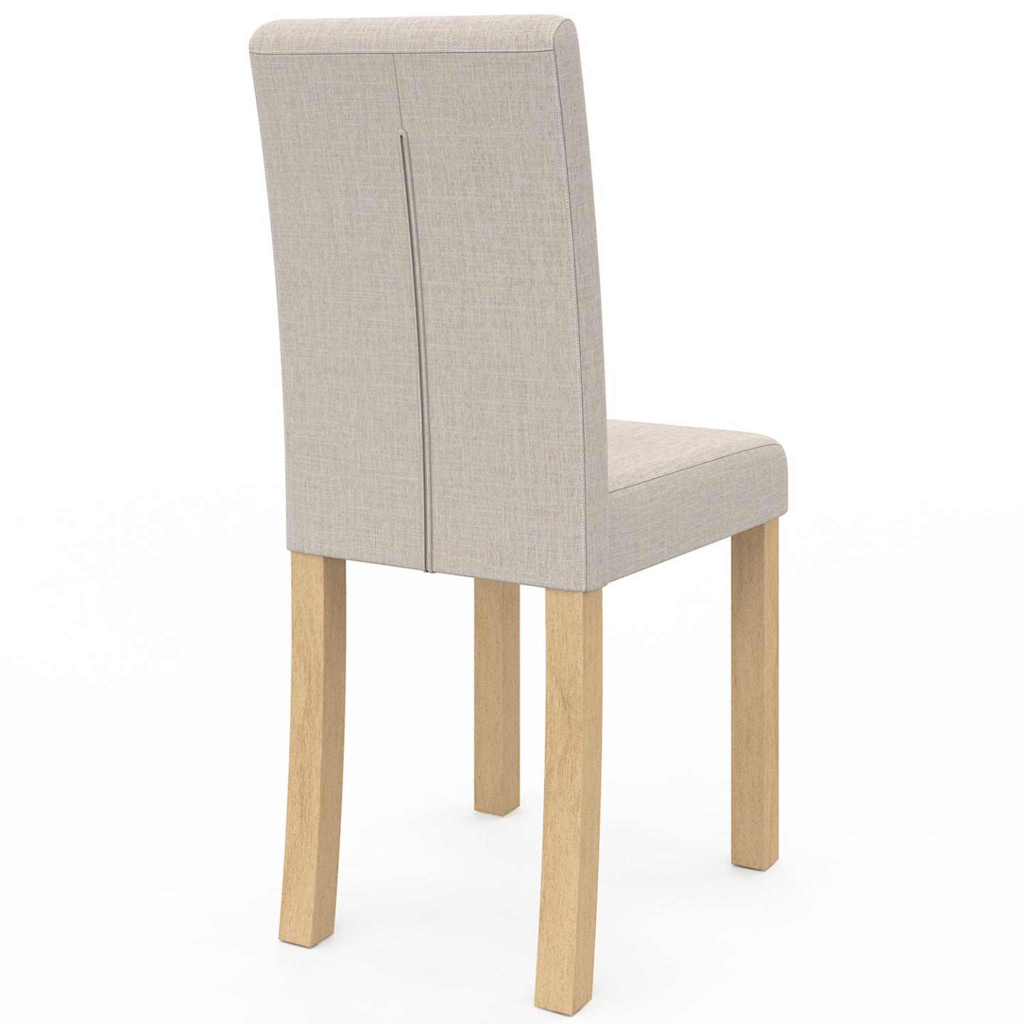 Voir la diapositive 4 : ID MARKET Lot de 6 chaises polga capitonnées beiges pour salle à manger