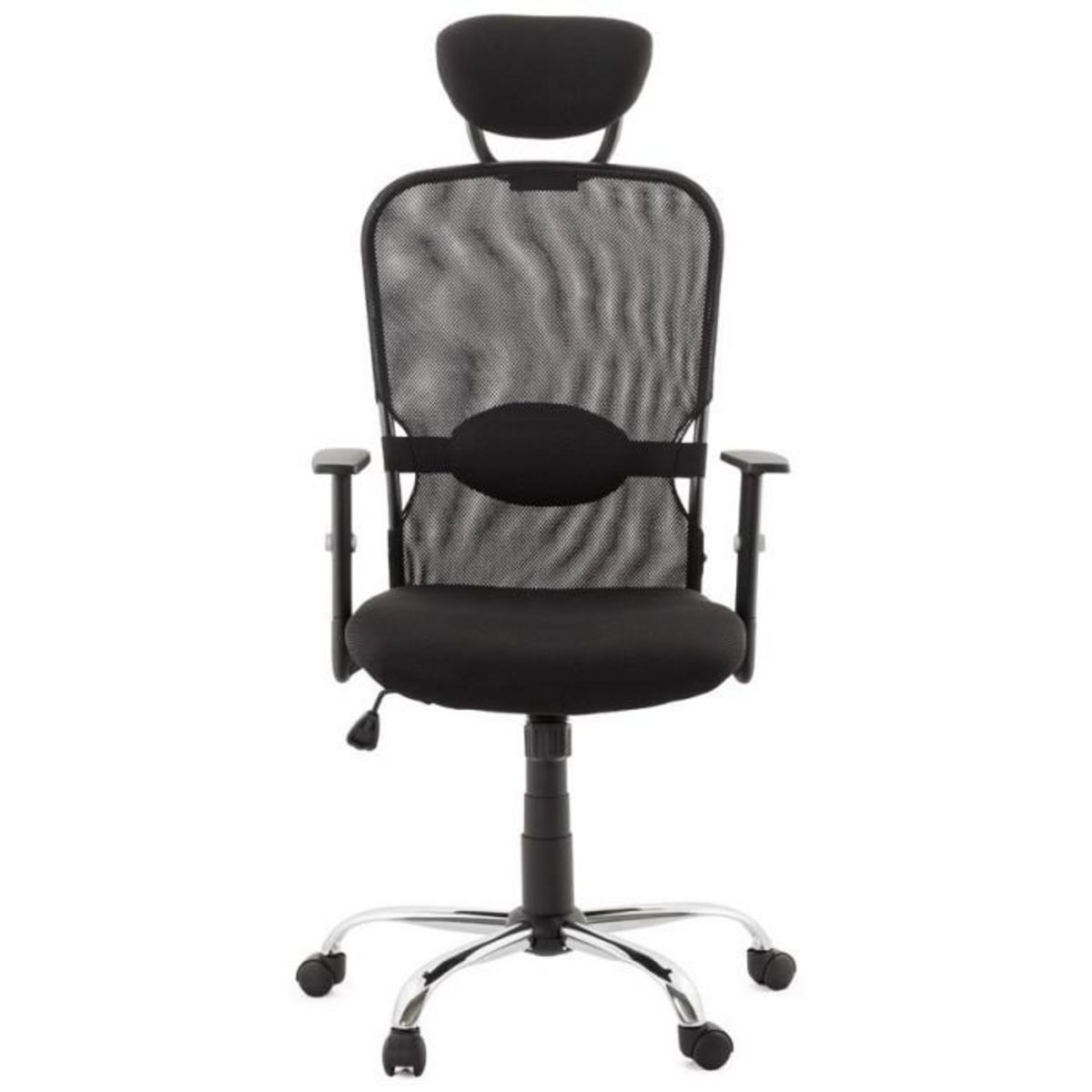 Paris Prix Fauteuil de Bureau en Tissu  Lode  129cm Noir