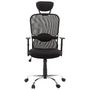 Voir la diapositive 4 : Paris Prix Fauteuil de Bureau en Tissu  Lode  129cm Noir