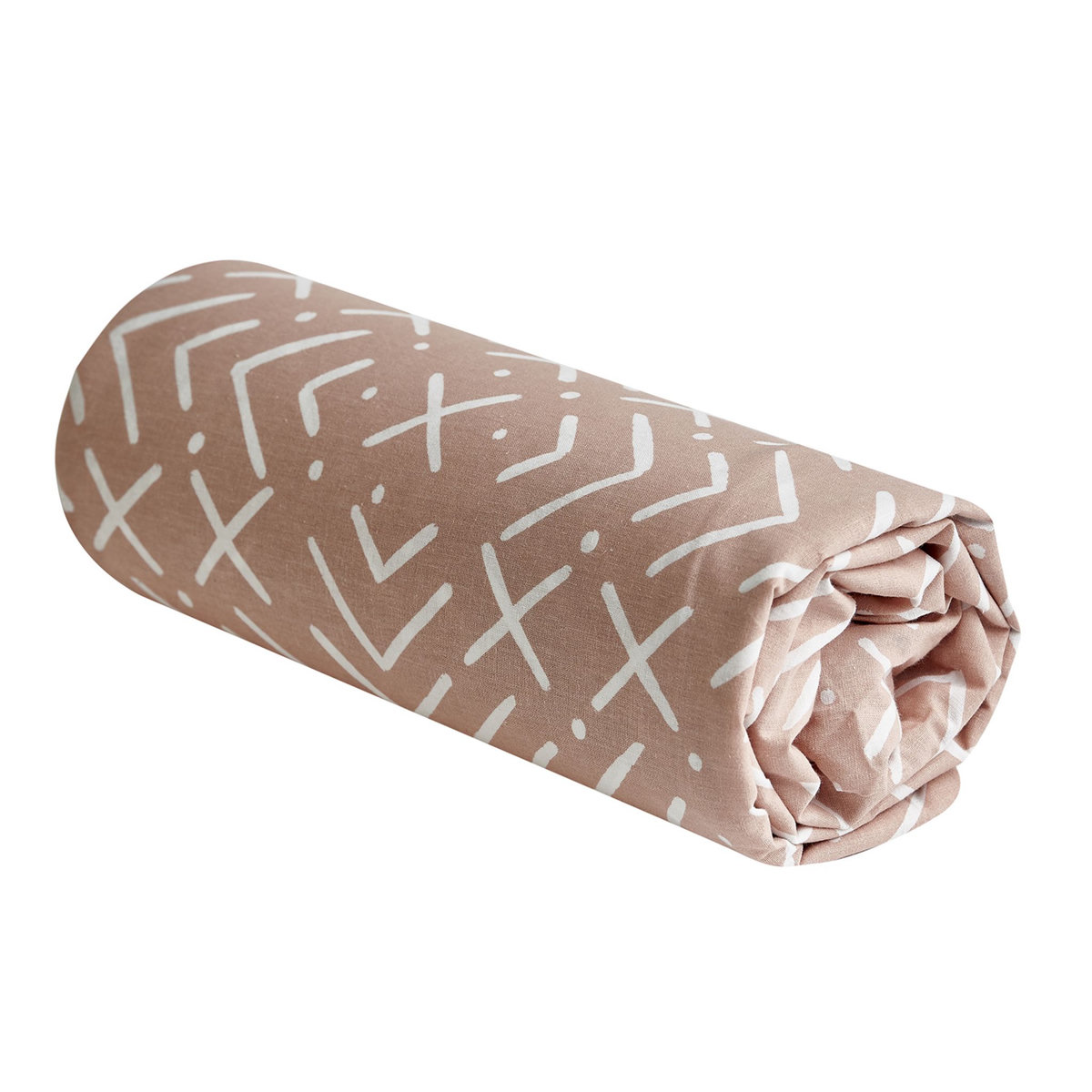 ACTUEL Drap housse fantaisie en coton 57 fils INAYA