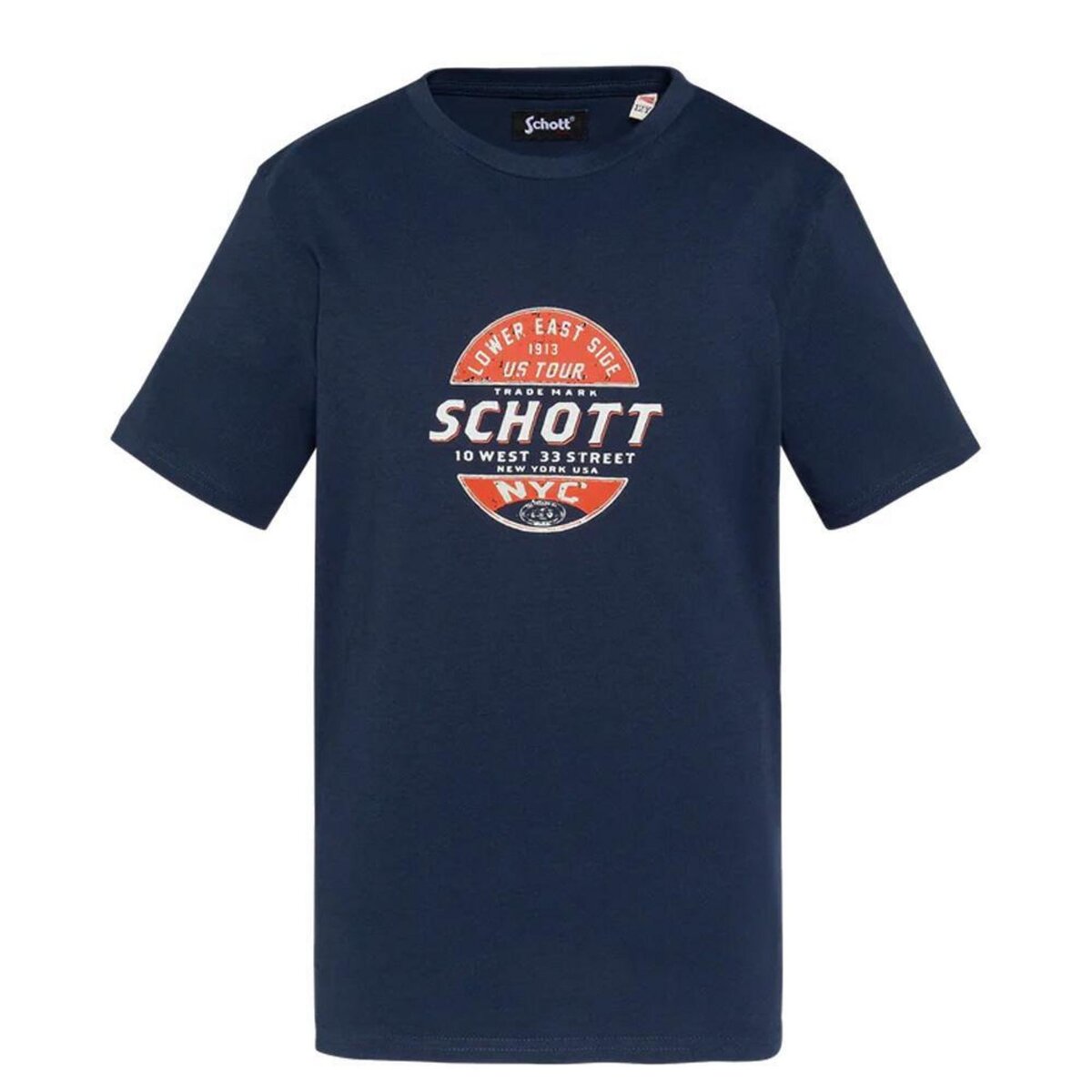 Schott T shirt  Garçon Schott USTOUR