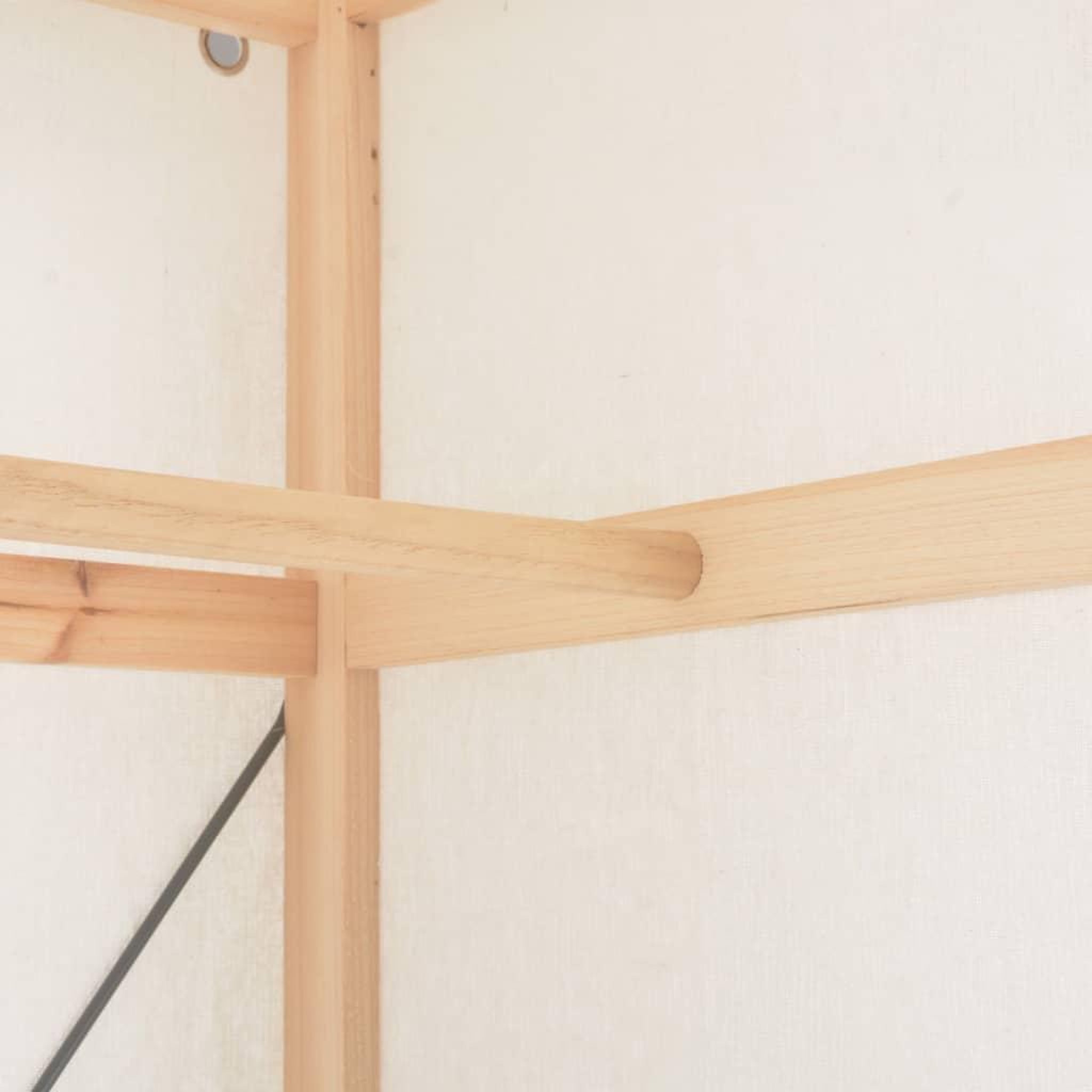 Voir la diapositive 5 : VIDAXL Garde-robe Blanc 79 x 40 x 170 cm Tissu