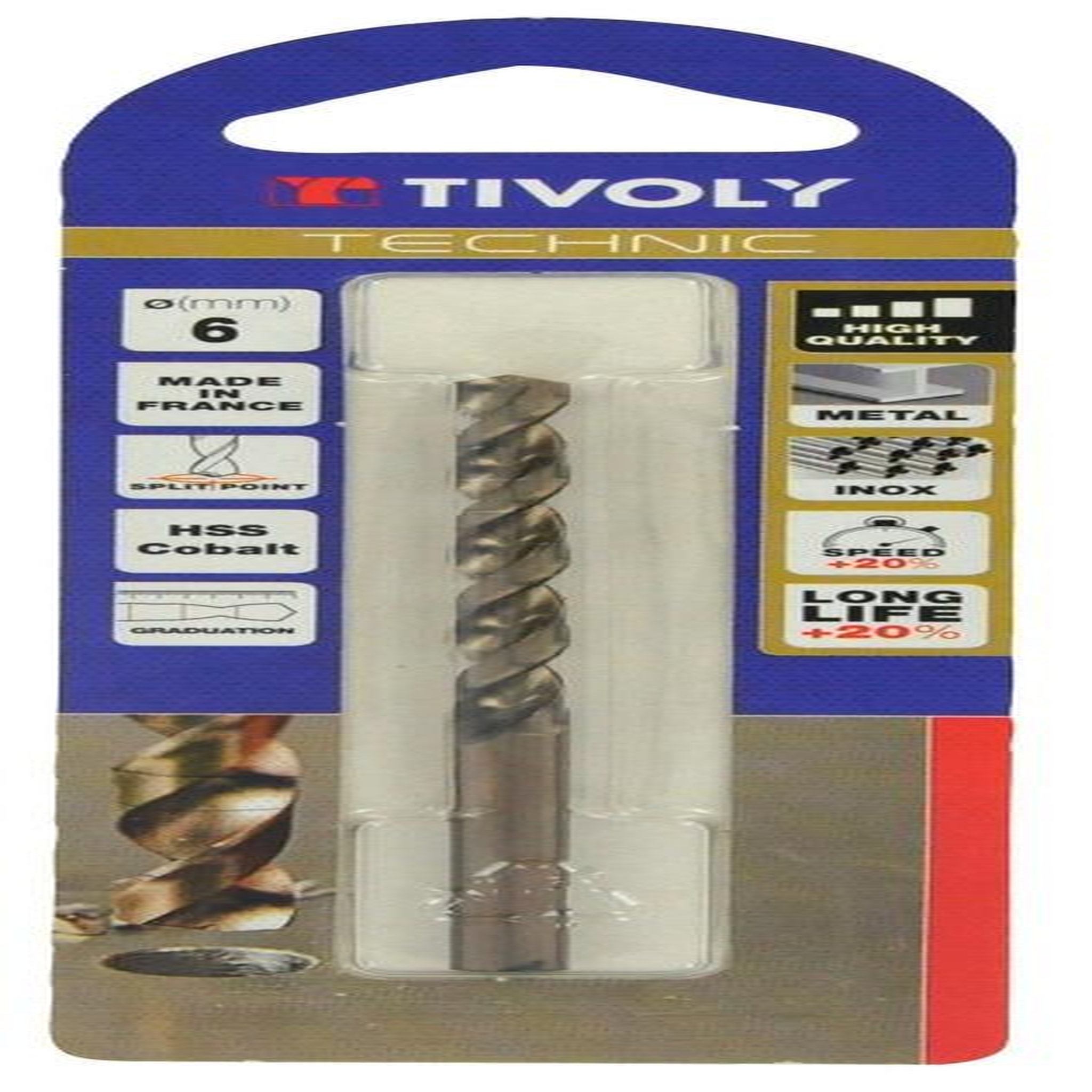 TIVOLY Foret métaux technic slr, diam. 2,5 x 16 cm