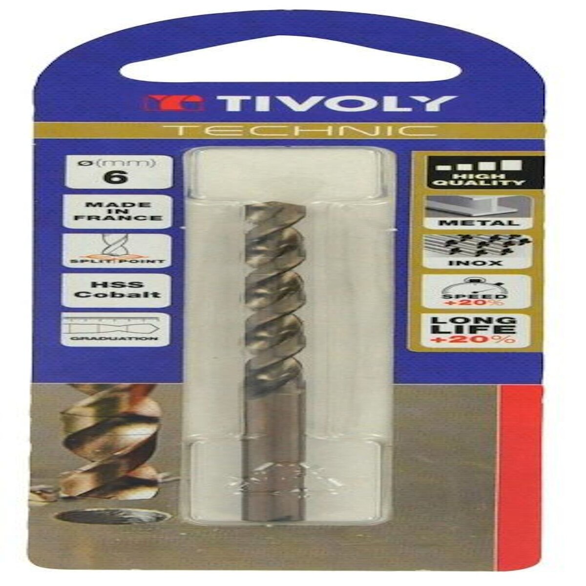 TIVOLY Foret métaux technic slr, diam. 2,5 x 16 cm