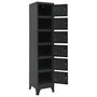Voir la diapositive 5 : VIDAXL Armoire a casiers Anthracite 38x40x180 cm Acier