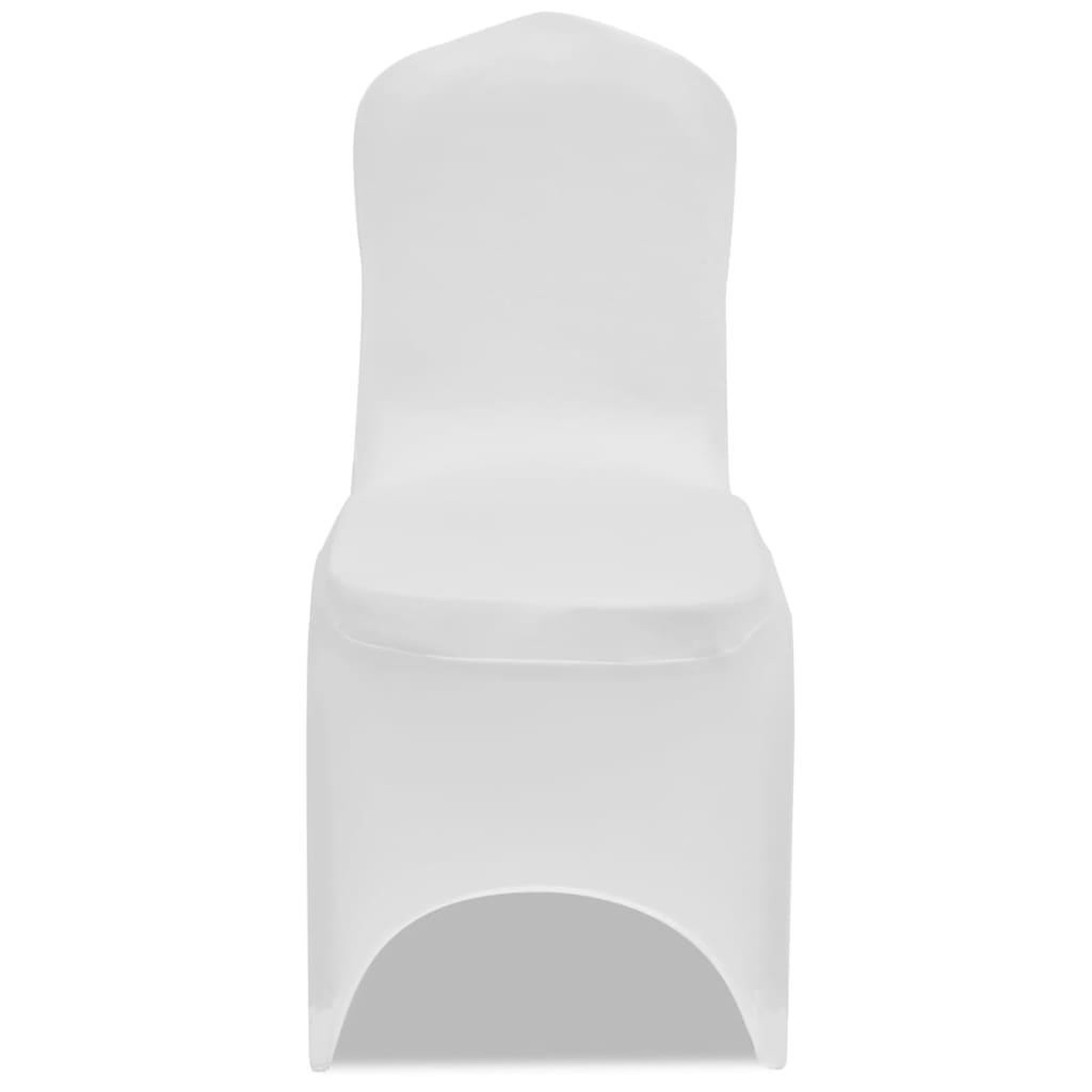 Voir la diapositive 3 : VIDAXL Housses elastiques de chaise Blanc 24 pcs