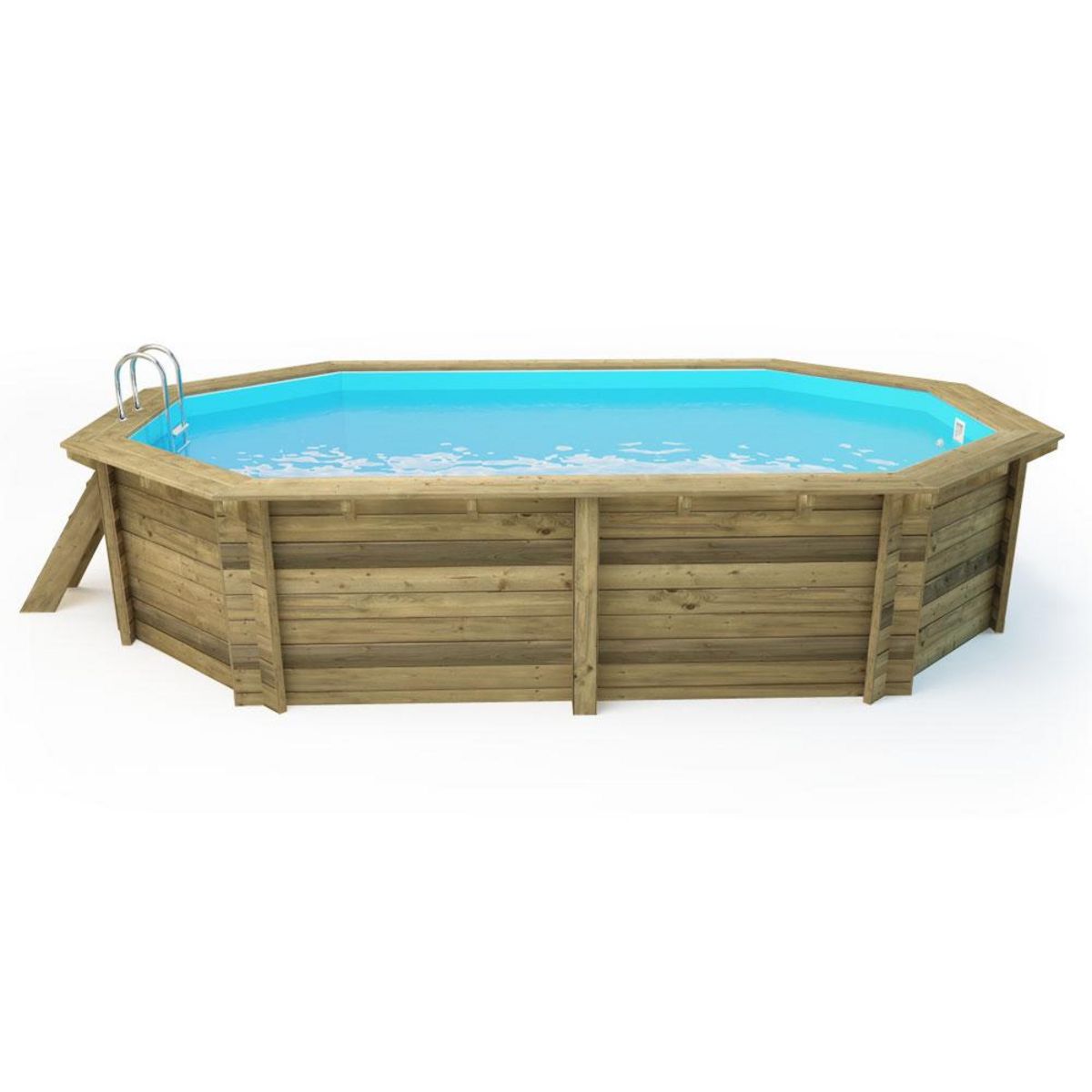 Habitat et Jardin Piscine bois   Miami 130   - 4.86 x 3.36 x 1.30 m