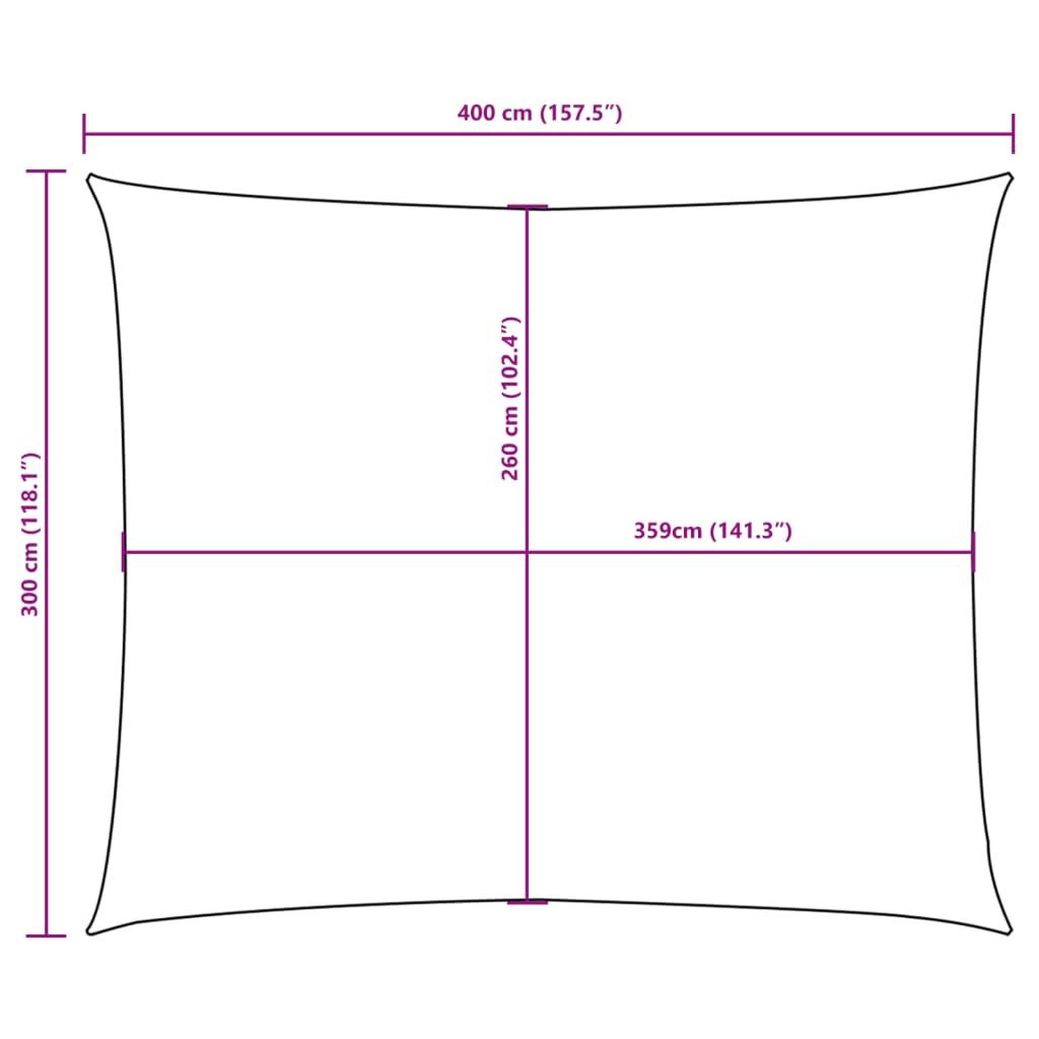 Voir la diapositive 6 : VIDAXL Voile de parasol tissu oxford rectangulaire 3x4 m taupe