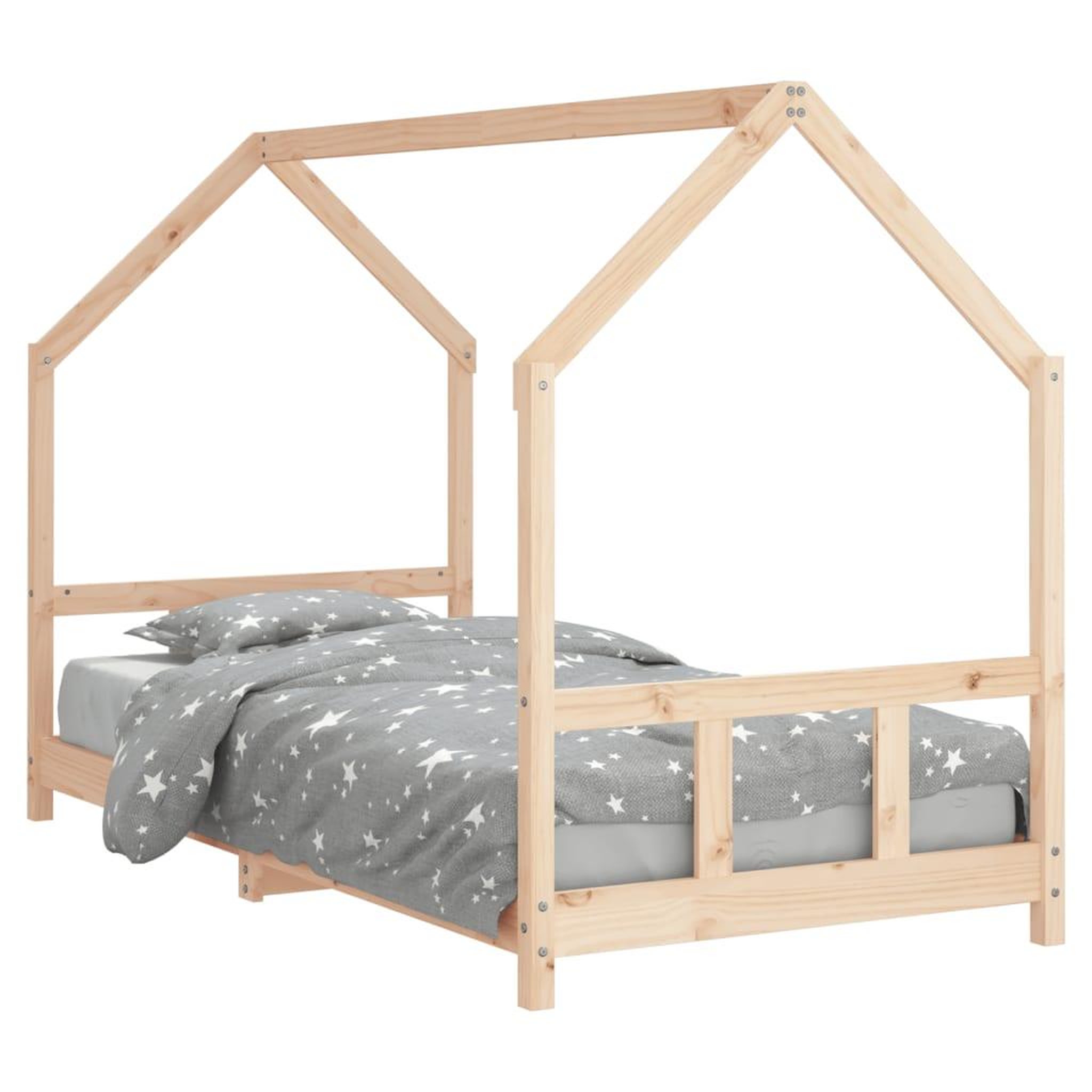 Voir la diapositive 2 : VIDAXL Cadre de lit pour enfants 90x200 cm bois de pin massif