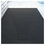 Voir la diapositive 3 : Aurlane Receveur pour douche à l'italienne extra plat aspect ardoise noir 90x140 cm - STONE 2