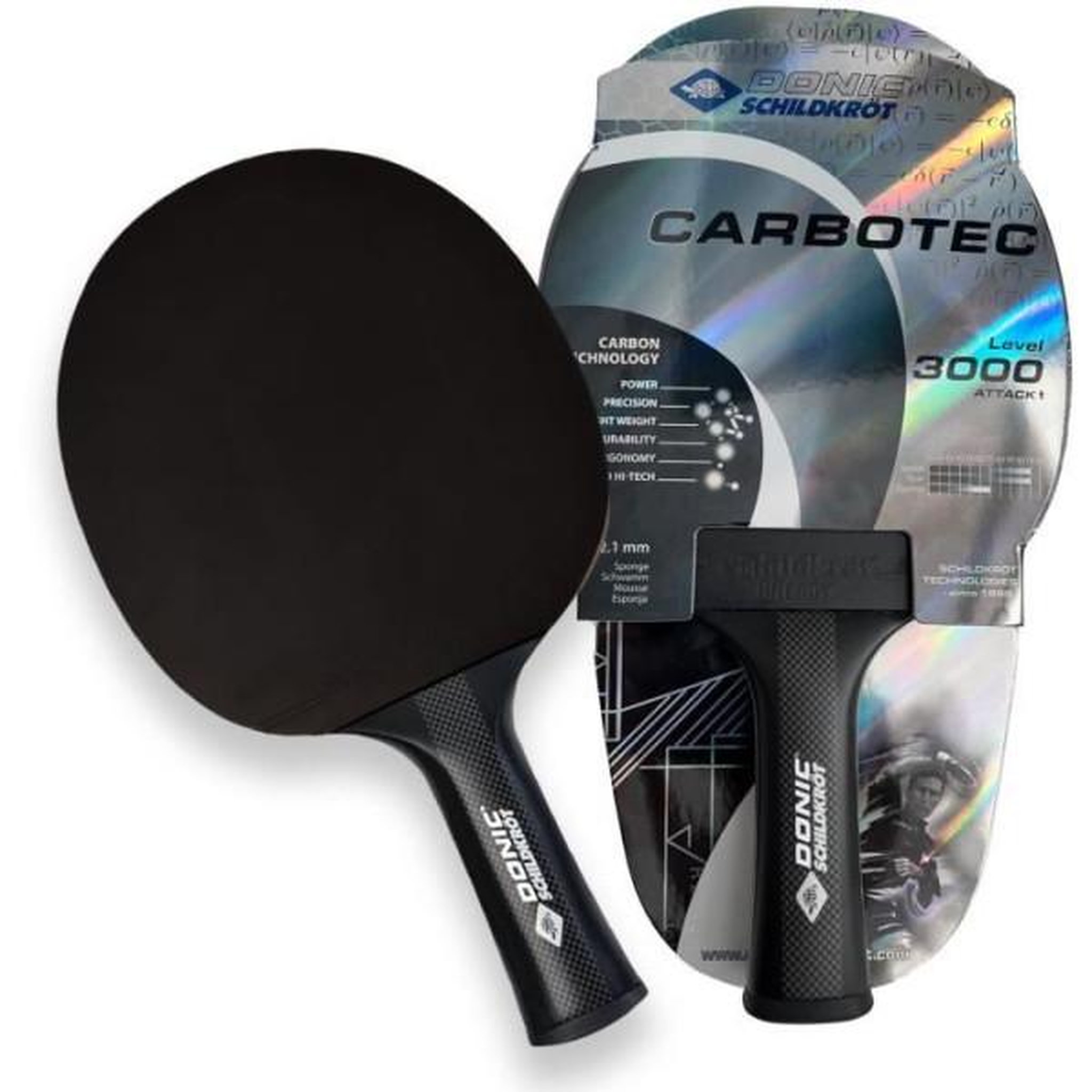 SCHILDKROT Raquette de tennis de table - schildkröt - carbotec 3000