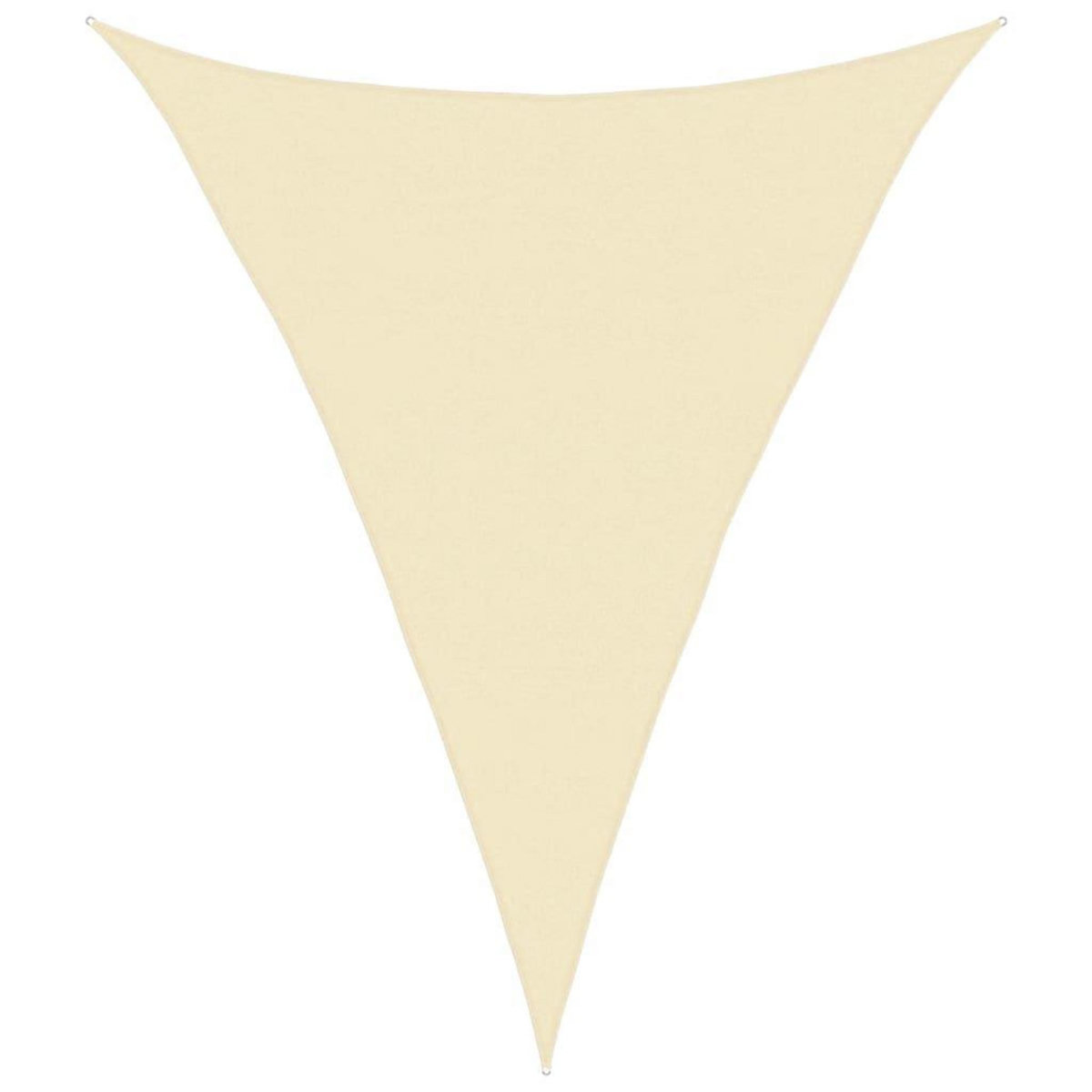 VIDAXL Voile d'ombrage 160 g/m^2 Creme 4x5x5 m PEHD