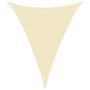 Voir la diapositive 2 : VIDAXL Voile d'ombrage 160 g/m^2 Creme 4x5x5 m PEHD