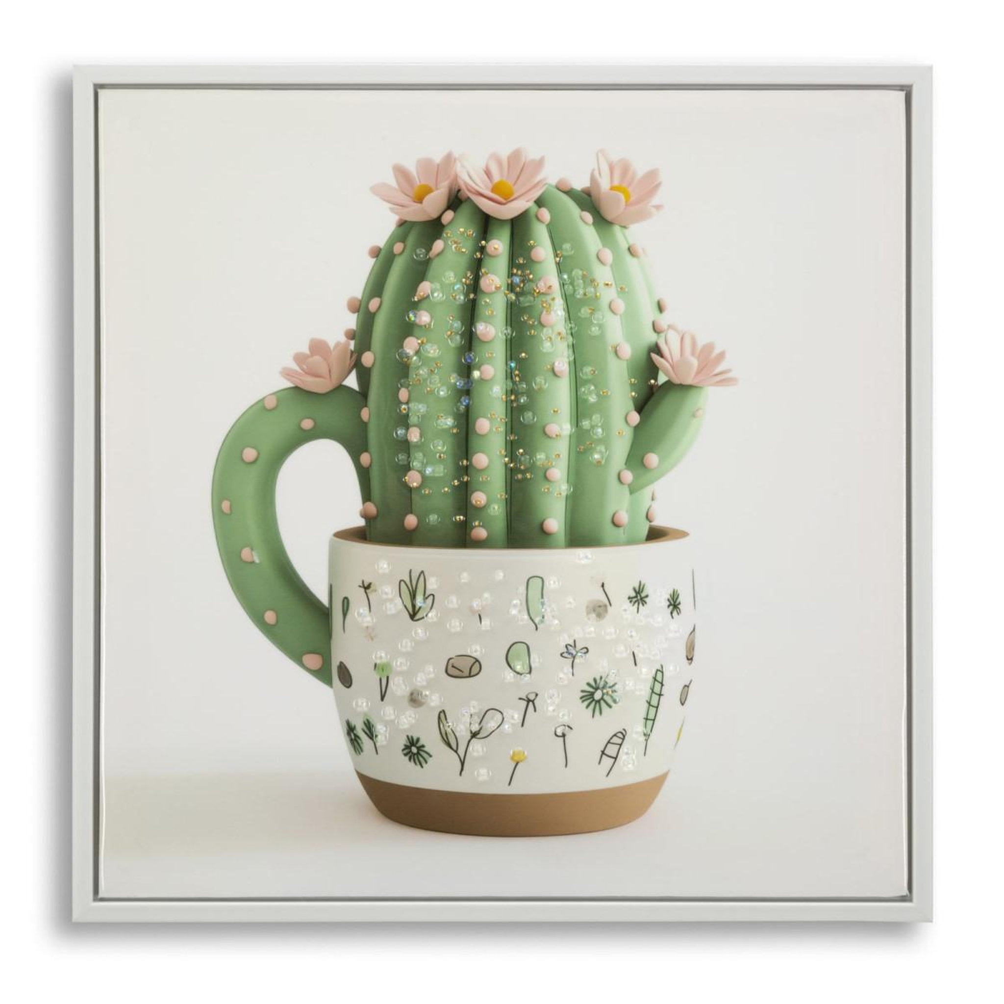 Paris Prix Tableau imprimé  cactus ii  40x40cm multicolore