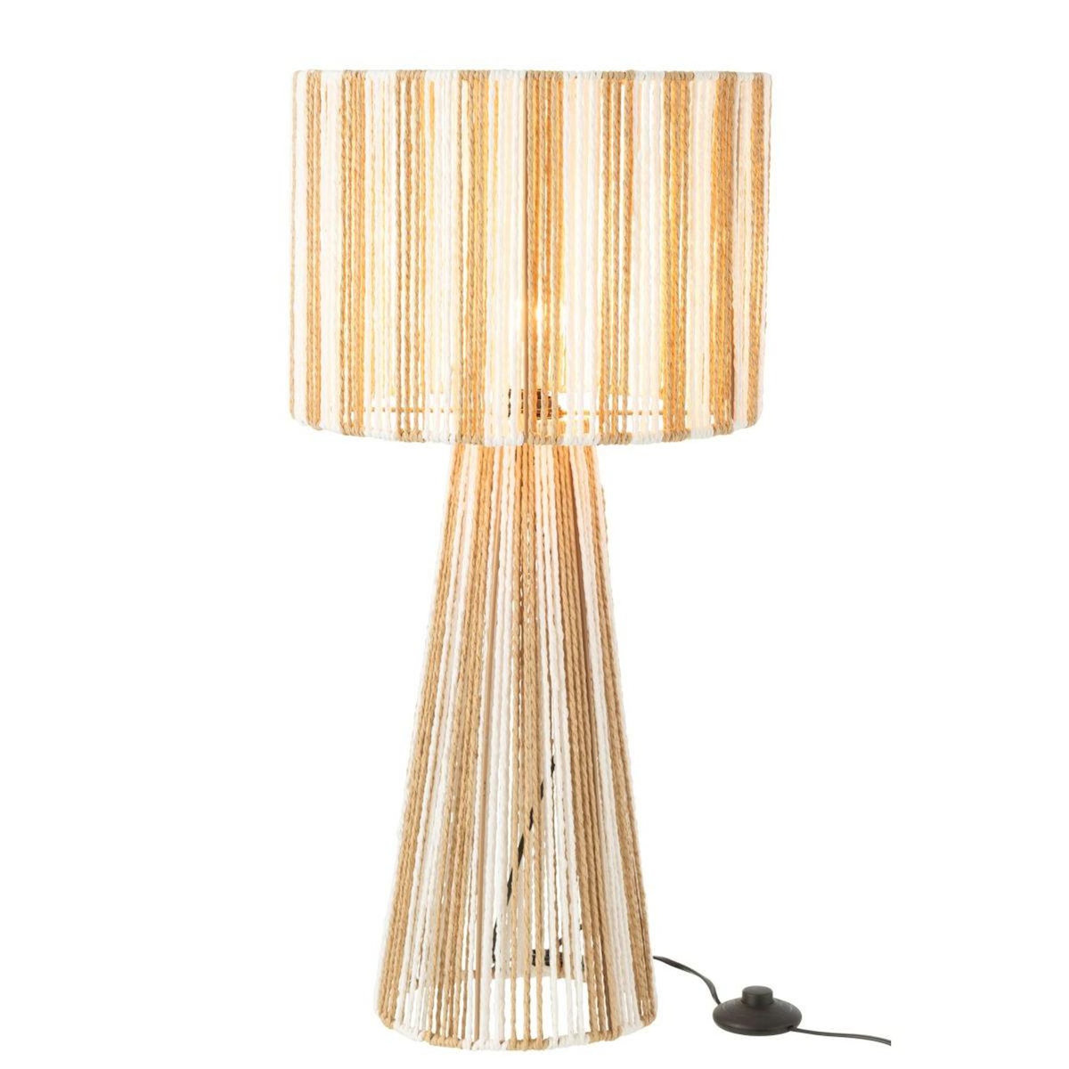 Paris Prix Lampe à Poser Design Cordes  Rayures  69cm Naturel