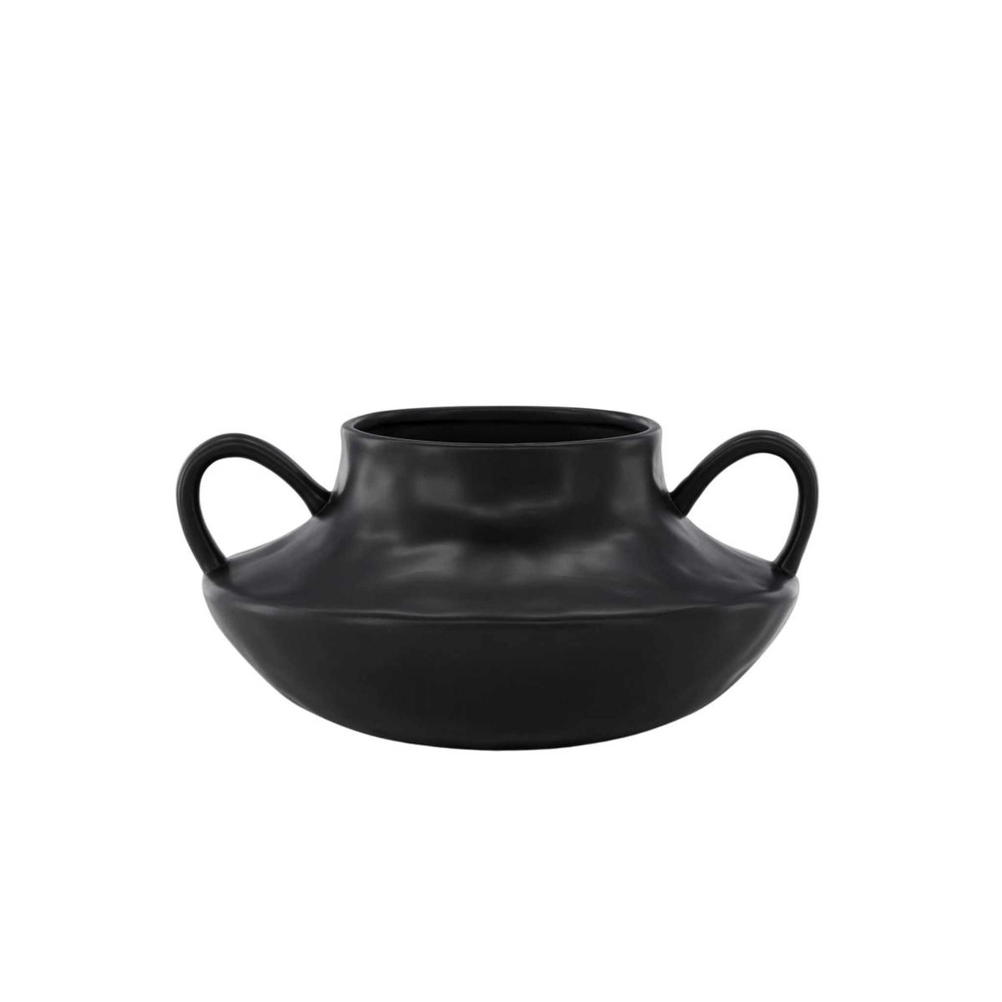 Voir la diapositive 4 : Paris Prix Pot Design en Céramique  Holda  31cm Noir