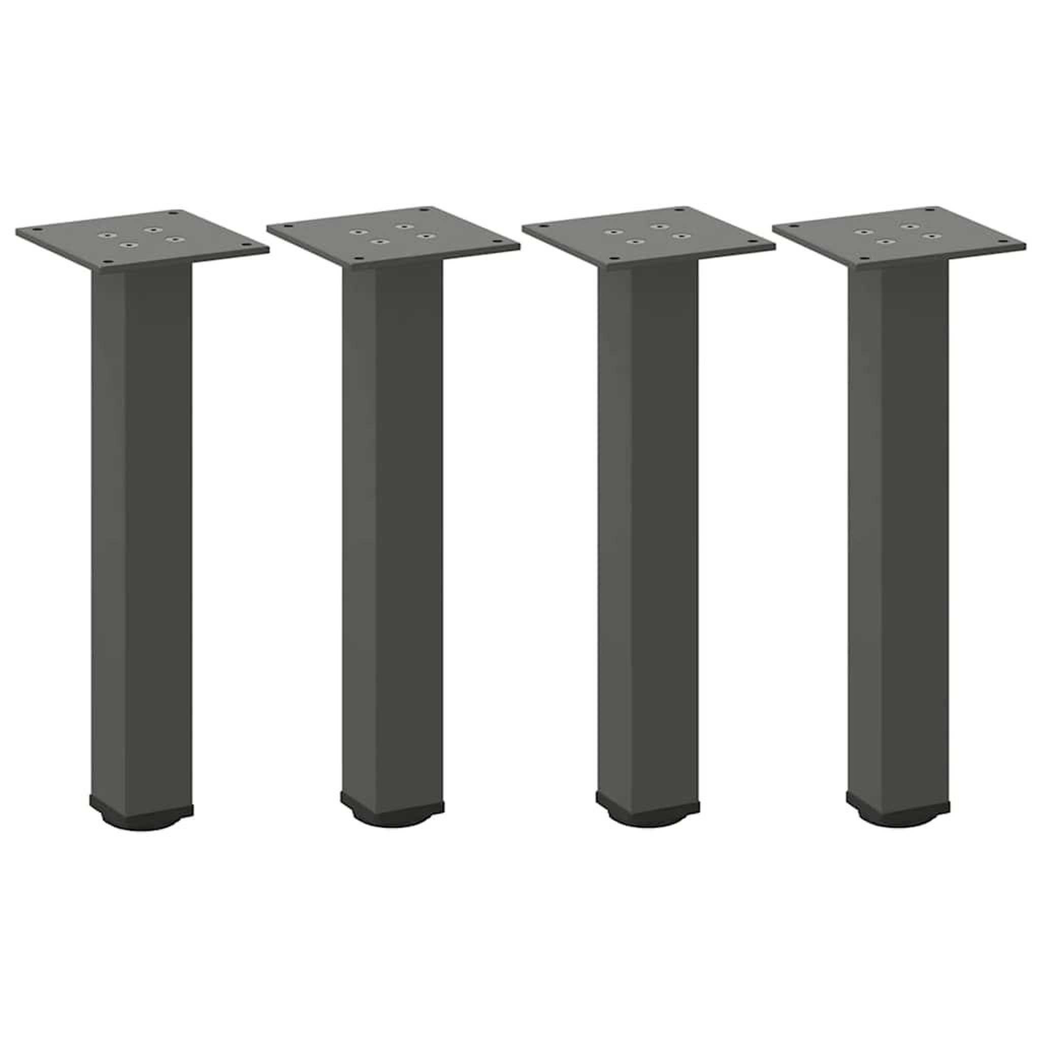 Voir la diapositive 2 : VIDAXL Pieds de table basse 4 pcs anthracite 42-44 cm acier
