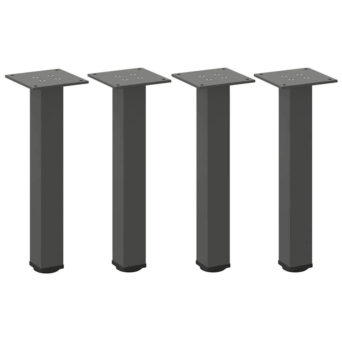 VIDAXL Pieds de table basse 4 pcs anthracite 42-44 cm acier