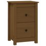 Voir la diapositive 2 : VIDAXL Table de chevet Marron miel 40x35x61,5 cm Bois de pin solide