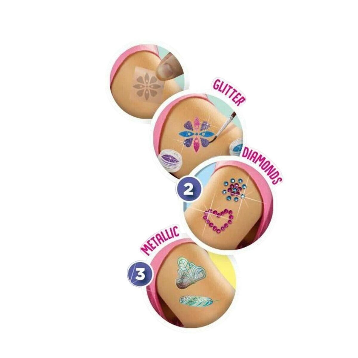 SES Creative Ensemble de tatouages temporaires SES Creative multicolore