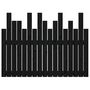 Voir la diapositive 5 : VIDAXL Tete de lit murale Noir 108x3x80 cm Bois massif de pin