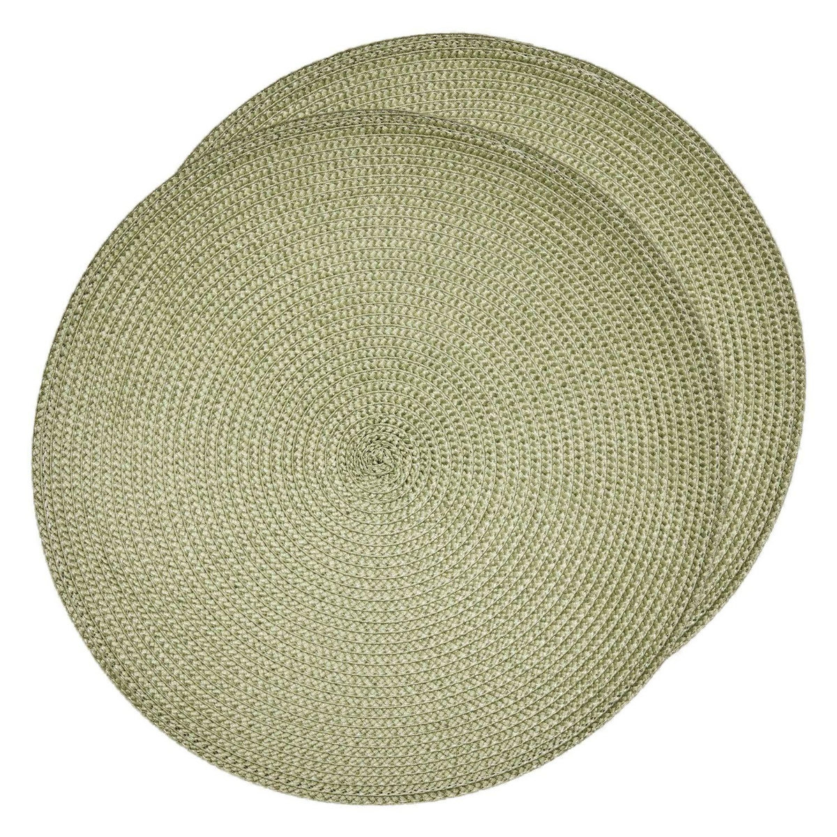 ATMOSPHERA Lot de 2 sets de table tressés AFHIR