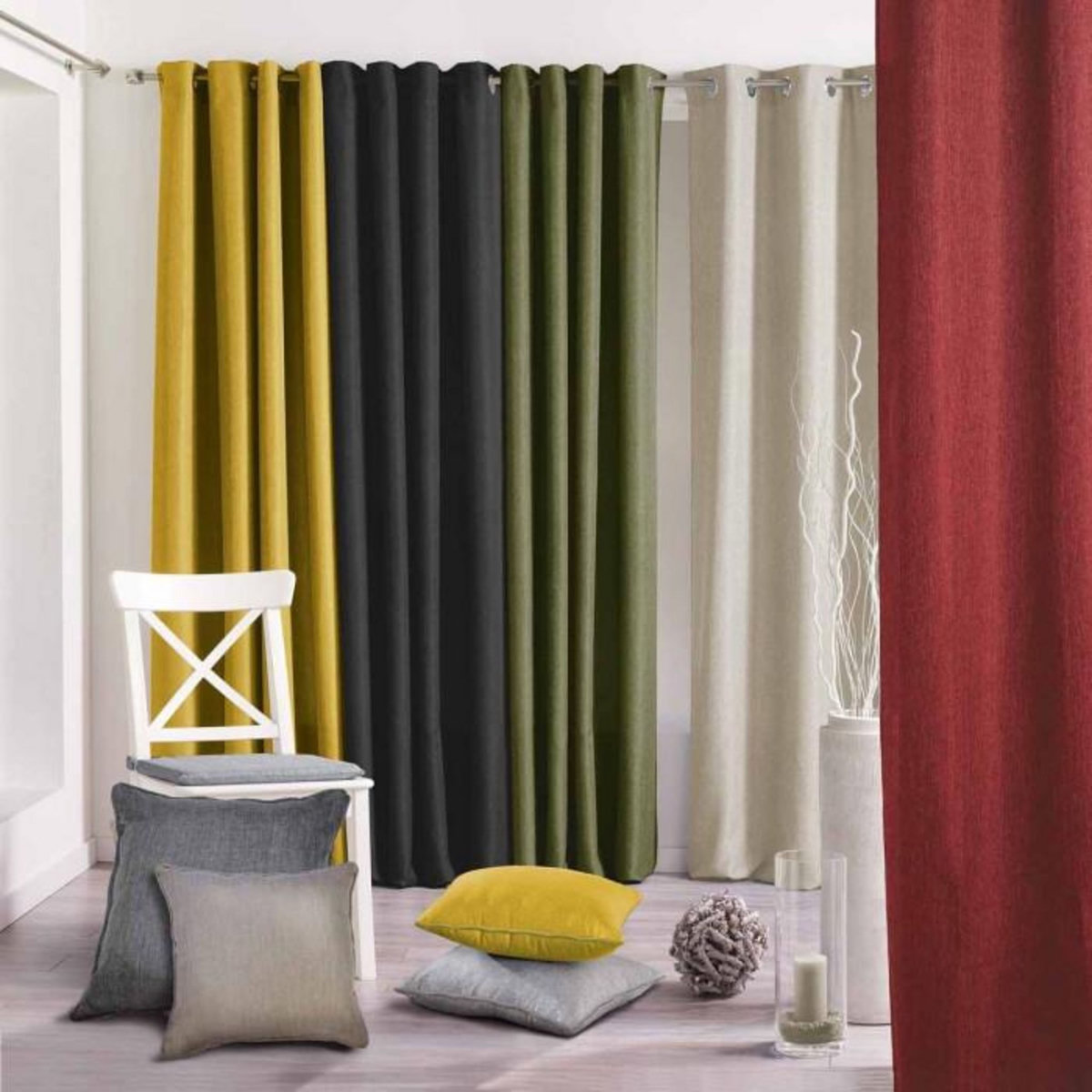 Paris Prix Rideau à Œillets  Newton  140x260cm Beige