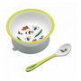 Voir la diapositive 2 : Petit Jour Bol à ventouse avec cuillère Le Zoo - Idéal pour l'apprentissage de l'autonomie alimentaire