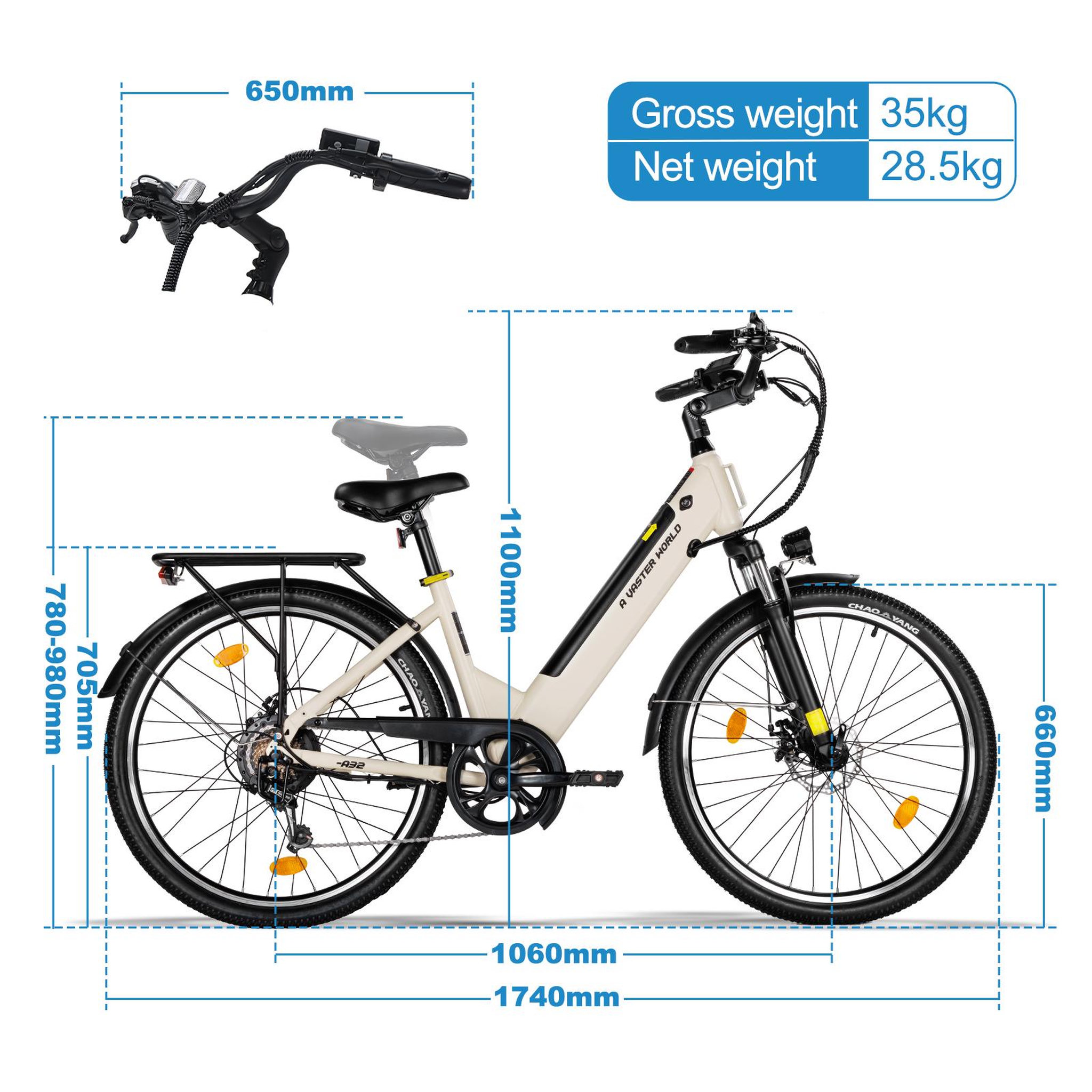 Voir la diapositive 6 : AVDL Vélo électrique de ville a32 26